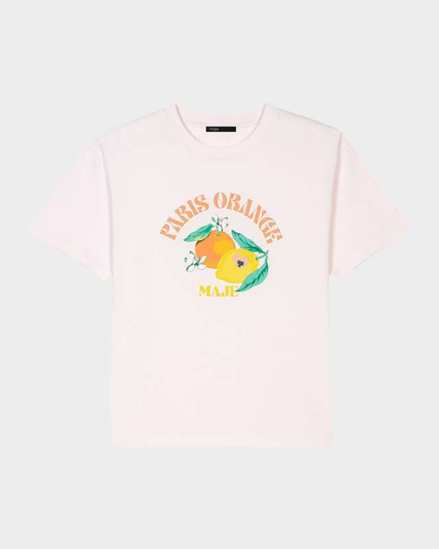 Orange Graphic T-Shirt